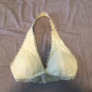 beige halter bralete